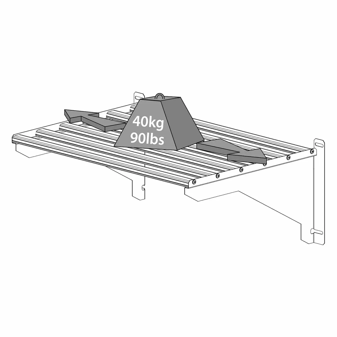 heavy duty shelf kit
