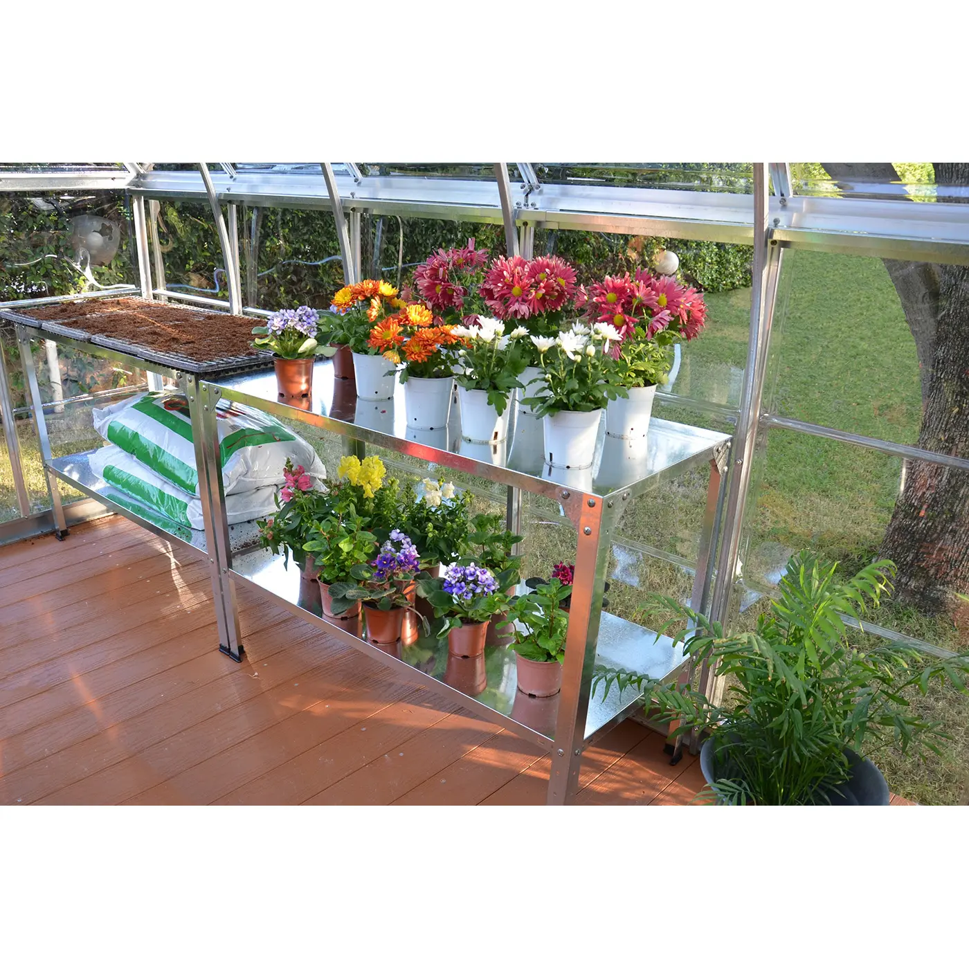 Steel Work Bench | 2 Level adjustable | Greenhouse - Image 6