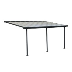 Palram Patio Cover Feria 3x5.46m Grey Clear