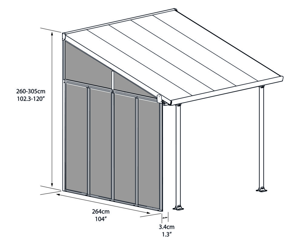 side Wall 3 dimensions
