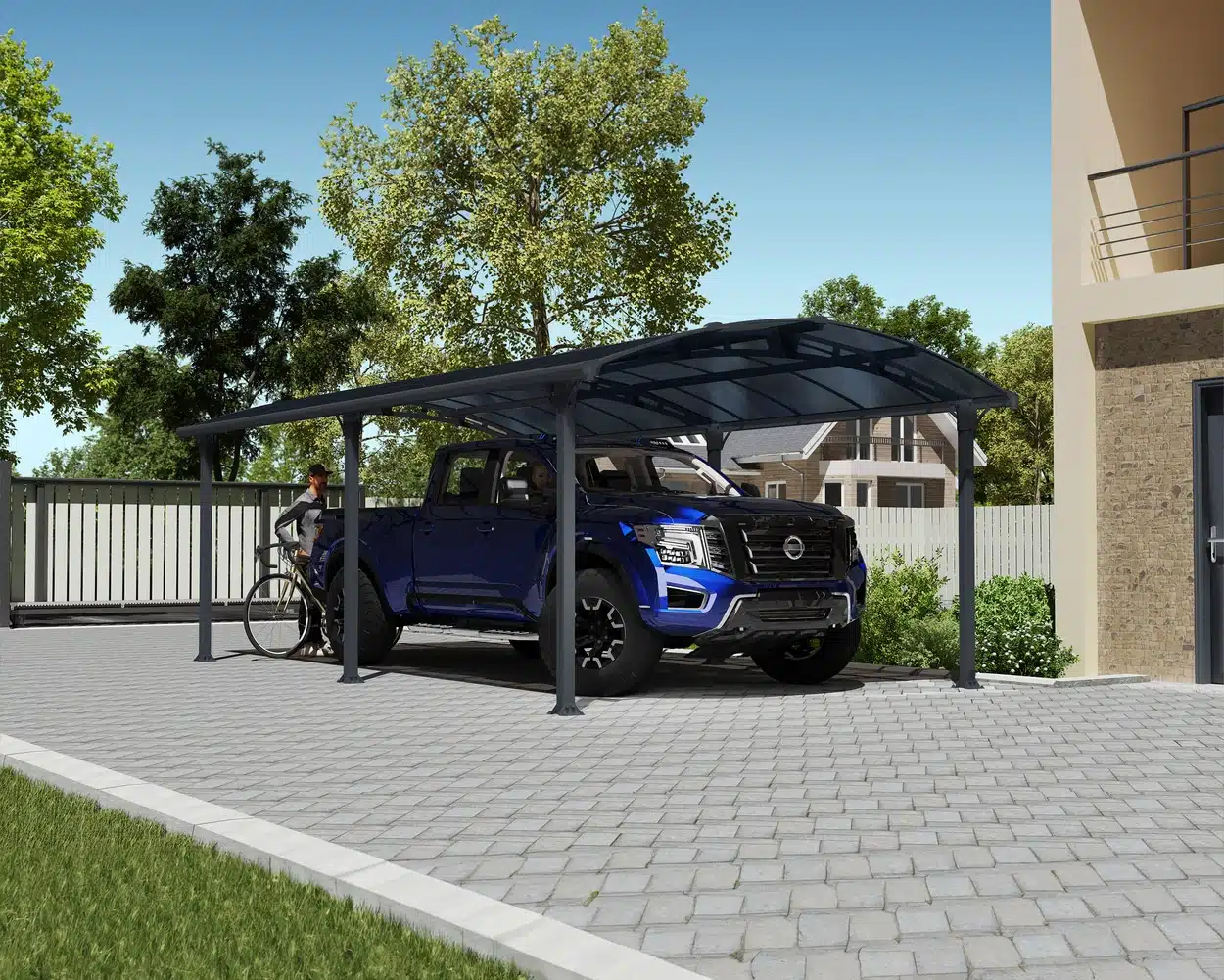Palram Carports Arcadia 6400 Grey Bronze Main 2