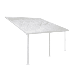 feria 4 Pergola 400x425cm white clear