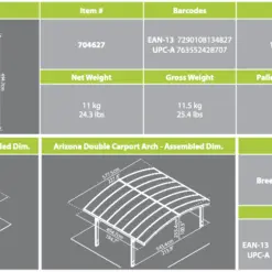 Arizona Carport EZ Link Kit