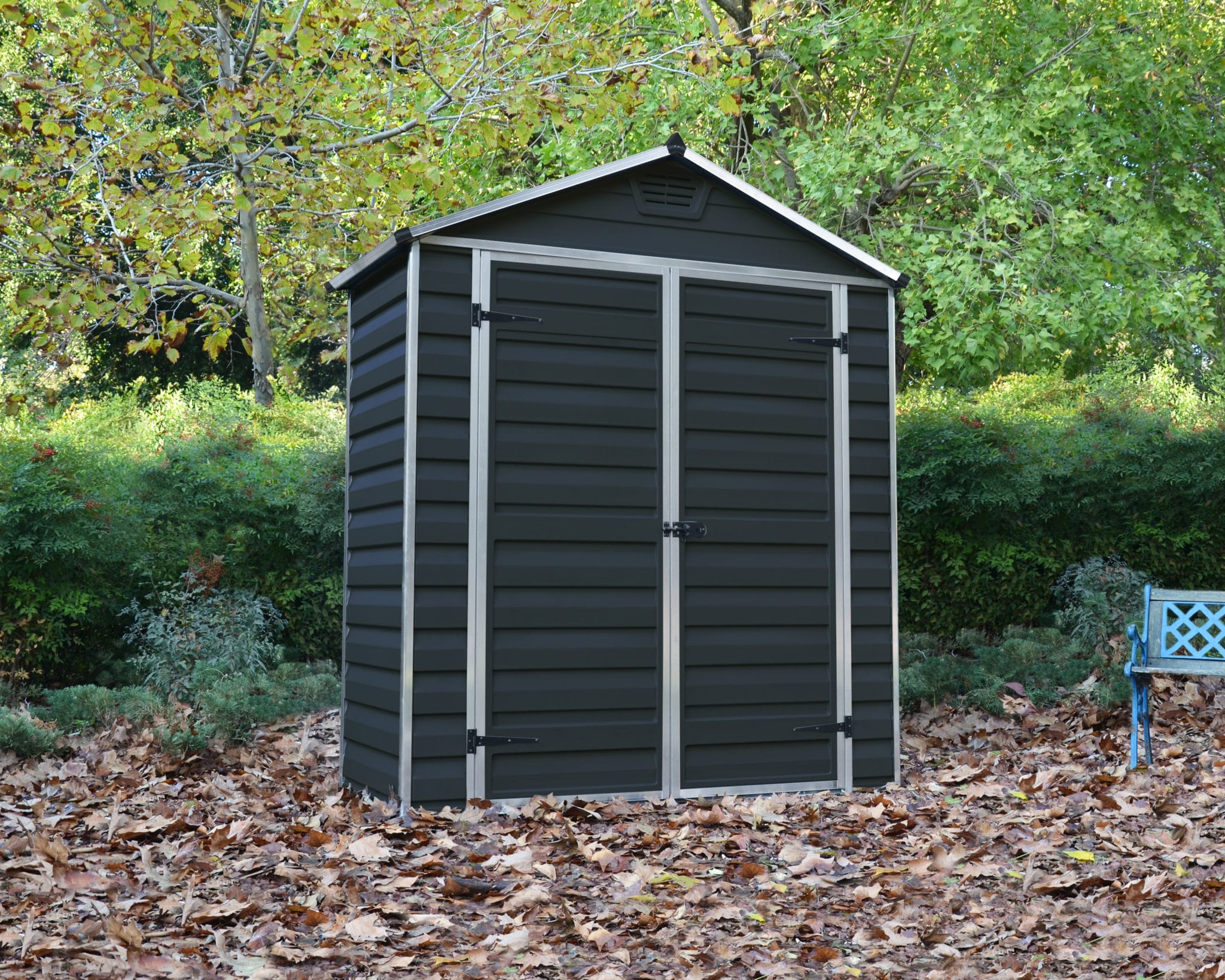 skylight storage garden shed 6' diy shed kit palram