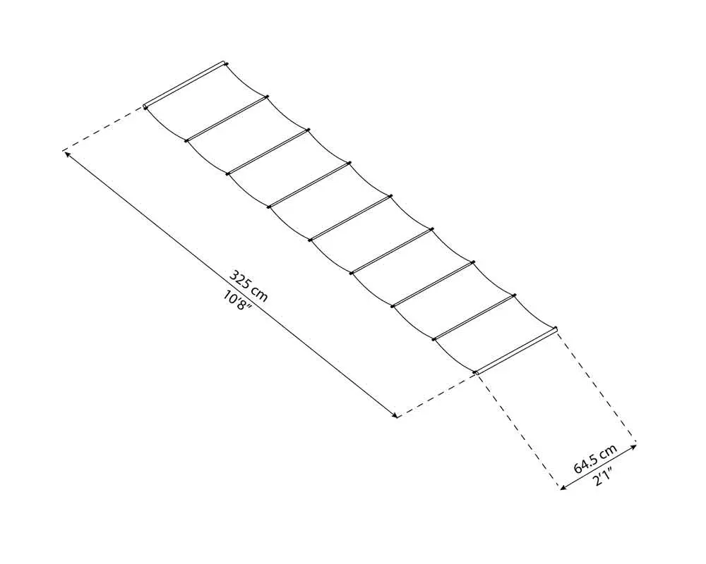 Palram Patio Cover Accessories Roof Blinds Stockholm Dimensions