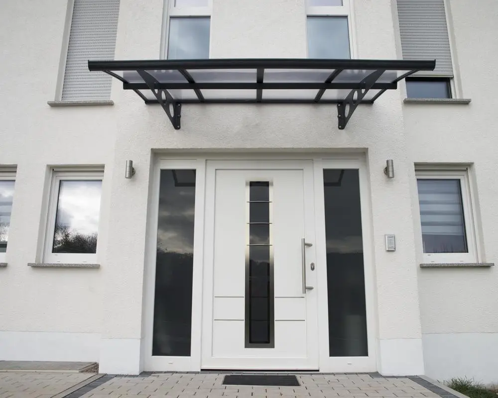 Palram Door Awnings Herald 2230 Grey Clear Main 02