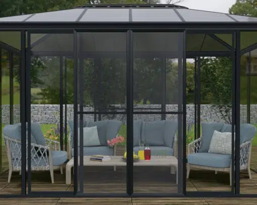Screen / net door set Compatible with Palrams San Remo & Ledro