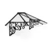 Palram Canopia Door Awnings Lily XL 3x7 0.9x2.1 Black Clear