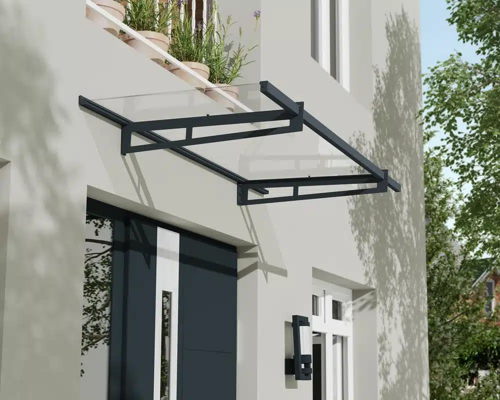 Palram Canopia Door Awnings Bremen 2050 Grey Clear