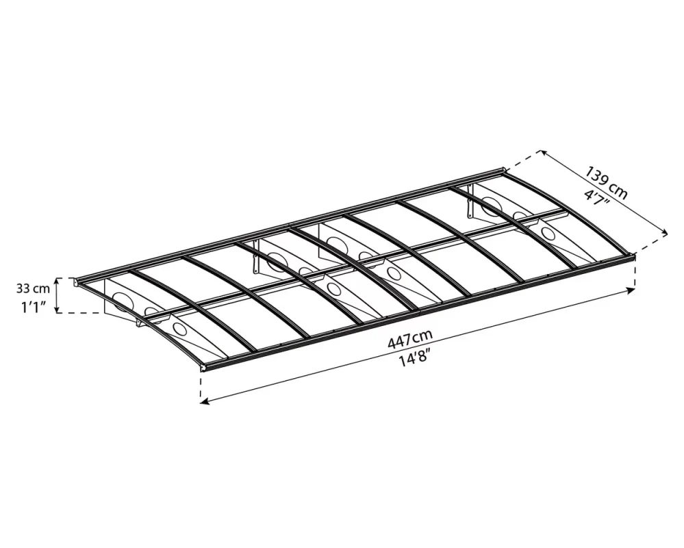 Palram-Canopia_Door_Awnings_Herald_4460_Grey_Mist_Dimensions