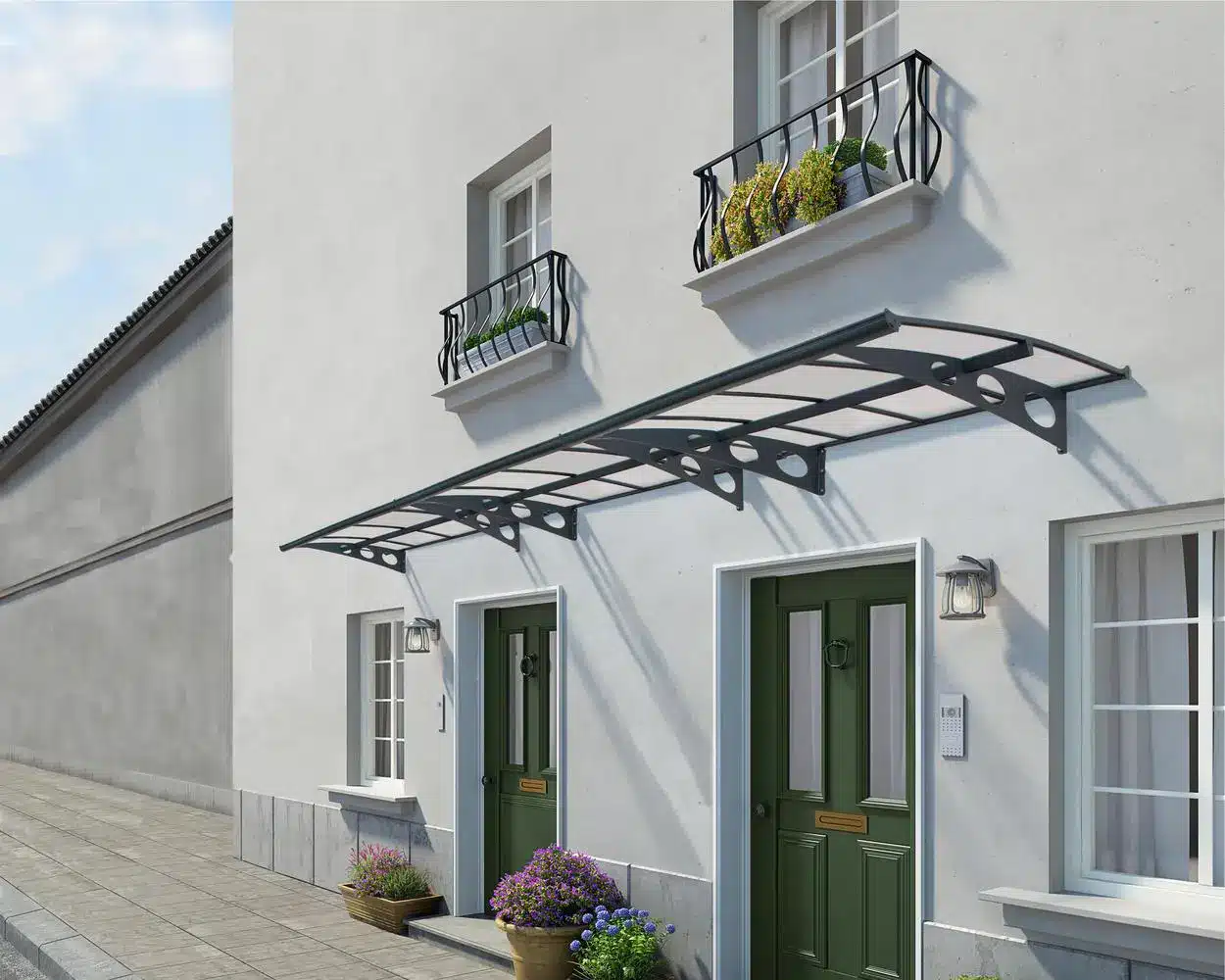 Palram-Canopia_Door_Awnings_Herald_6690_Grey_Mist_Main