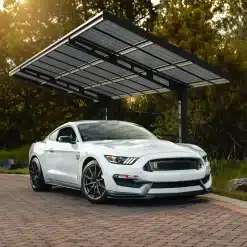 Palram-Canopia Carports Sydney 10x20 3x6 Black Wave Solar Grey Main