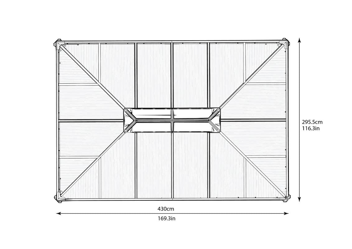 Martinique 4300 Gazebo Elevation