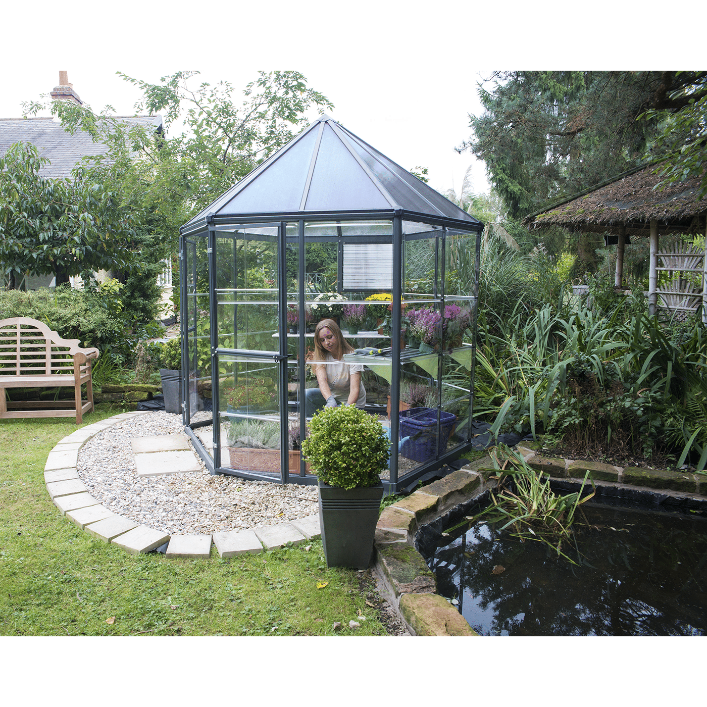 Oasis Hexagonal Greenhouse Easy DIY Kit » Tip Top Yards
